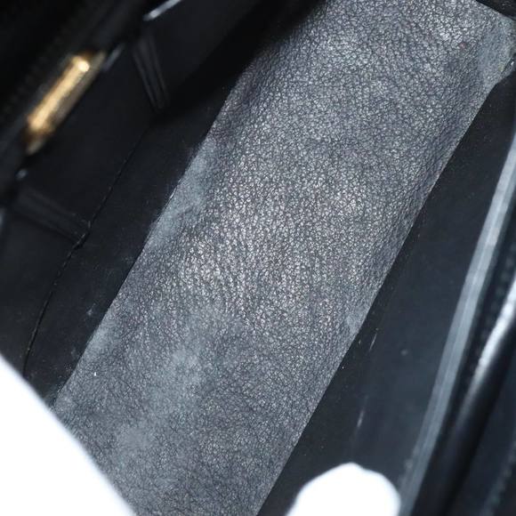 GUCCI Hand Bag Leather Black Gold Auth ep5464 - Picture 16 of 16